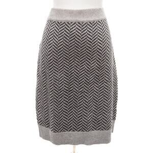 One Grey Day Gray Black Wool Blend Sweater Skirt Size Medium